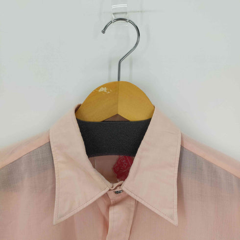 70S L/S ワンポケットシャツ ビックカラー フラップポケット メンズ import:M