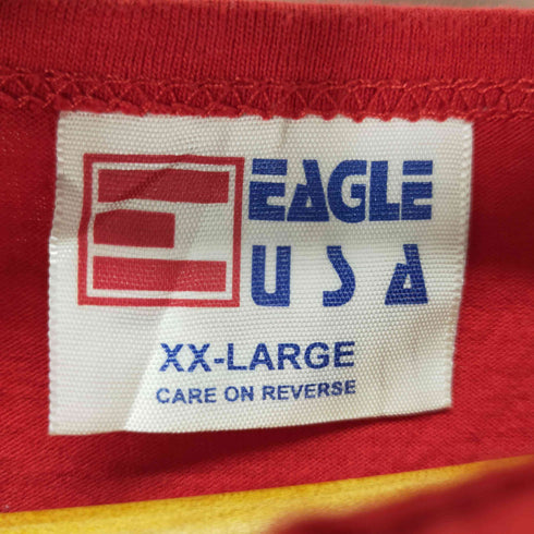 eagle usa 90S ヘンリーネックカットソー オーバーサイズ 両面プリント ナンバリング メンズ JPN:XL