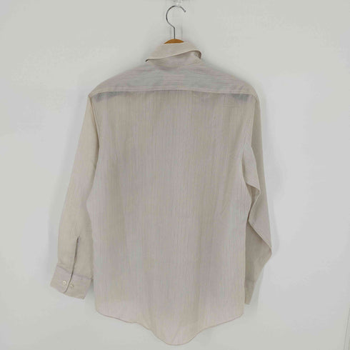 IMAGE OF SILK 70S 片ポケ L/Sストライプシャツ メンズ 15 1/2
