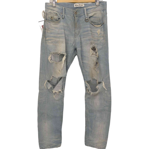 クックジーンズ cook jeans アイスウォシュ ダメージデニムパンツ Y2K メンズ 30