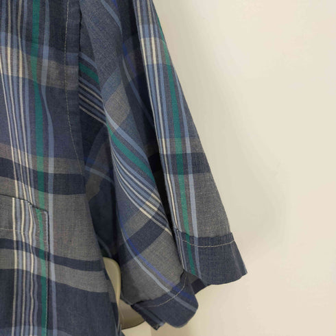 ピエールカルダン pierre cardin 90S 陵胸ポケット BD半袖チェックシャツ ボックス メンズ JPN:L