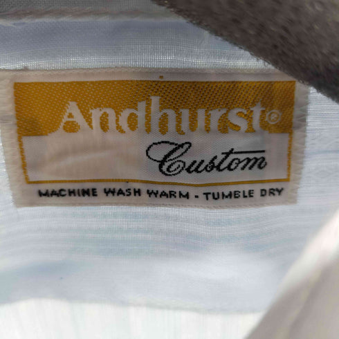 アンドハースト andhurst 70S USA製 片ポケ ストライプL/Sシャツ メンズ
