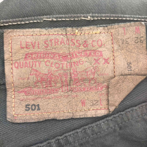 リーバイス Levis USA製 501 ボタンフライブラックデニム 552刻印 メンズ W32