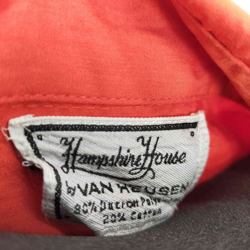 ヴァンヒューゼン VAN HEUSEN hampshire house by van heusen 70S 片ポケ L/Sシャツ メンズ