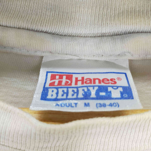 ヘインズ Hanes 90s クルーネックフロントプリントカットソー 袖裾シングル メンズ JPN:M
