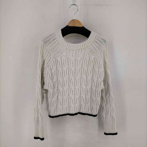 ザラ ZARA ローゲージコットンニット レディース import:S