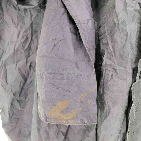 90S reputation L/S SILK SHIRT スタンドカラー 長袖 シルク シャツ メンズ import:XL