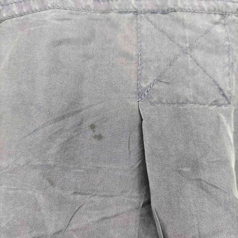 90S reputation L/S SILK SHIRT スタンドカラー 長袖 シルク シャツ メンズ import:XL