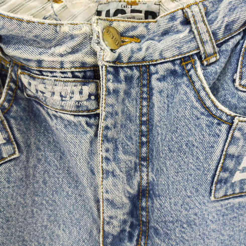 GET USED BY ELIE 80-90S ウォッシュド加工テーパードデニム メンズ US:30-31