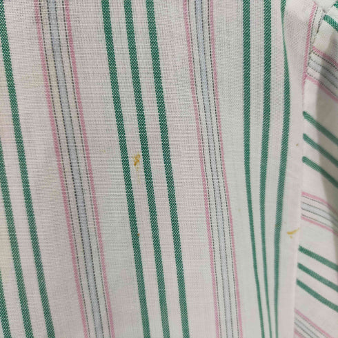 L/S ストライプシャツ ワンポケット メンズ