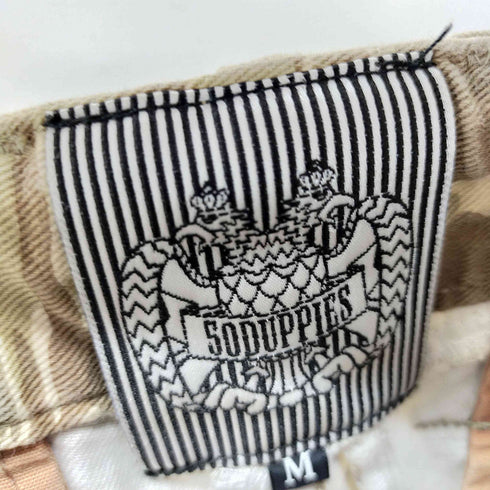50DUPPIES ブロックパターン カモ柄 ボタンフライショーツ カーゴショーツ メンズ JPN:M