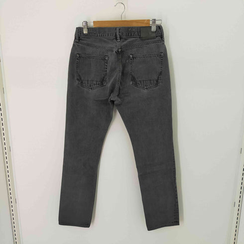 オールセインツ ALLSAINTS テーパードデニムパンツ ウォッシュ加工 ボタンフライ メンズ