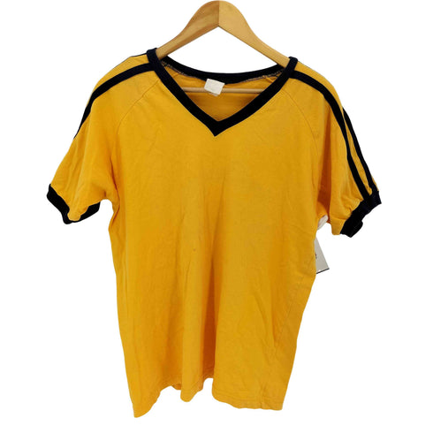Vネック 3ストライプ S/S Tシャツ メンズ import:L