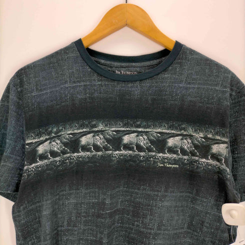 ジムトンプソン JIM THOMPSON プリントクルーネックTシャツ メンズ import:S