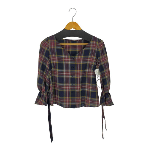 ウィルセレクション WILLSELECTION リボンスリーブシアータータンチェックブラウス レディース JPN:M