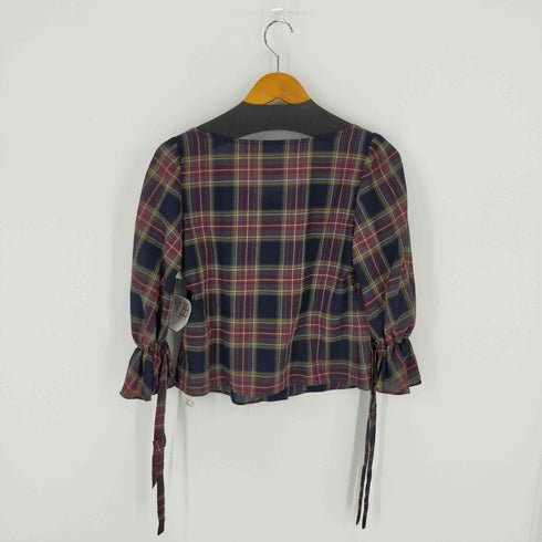 ウィルセレクション WILLSELECTION リボンスリーブシアータータンチェックブラウス レディース JPN:M