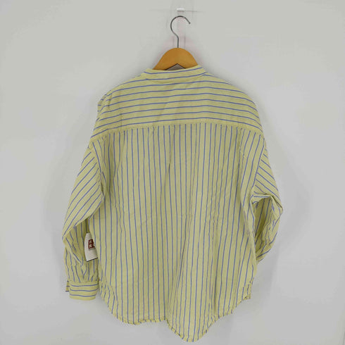 ディスコート Discoat L/S カラーストライプ ノーカラーシャツ レディース JPN:M