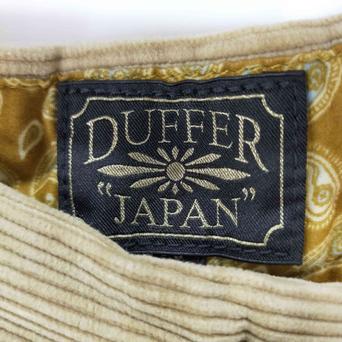 ダファー DUFFER バイカラーコーデュロイパンツ ペイズリー メンズ JPN:L