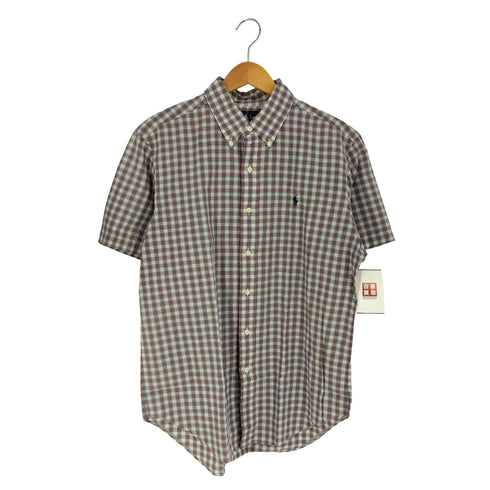 ラルフローレン RALPH LAUREN CLASSIC FIT ポニー刺繍 ボタンダウンチェックシャツ メンズ import:L