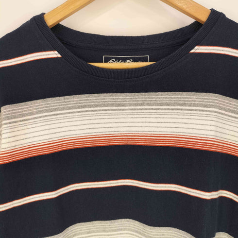 エディーバウアー Eddie Bauer マルチボーダー クルーネックTシャツ メンズ import:M