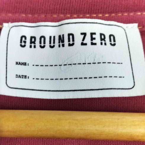 グランドゼロ GROUND ZERO FUCK フロント刺繍 クルーネックTシャツ メンズ import:L