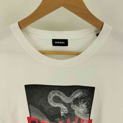 ディーゼル DIESEL BRAVE 蛇 プリント S/S Tシャツ メンズ import:XL