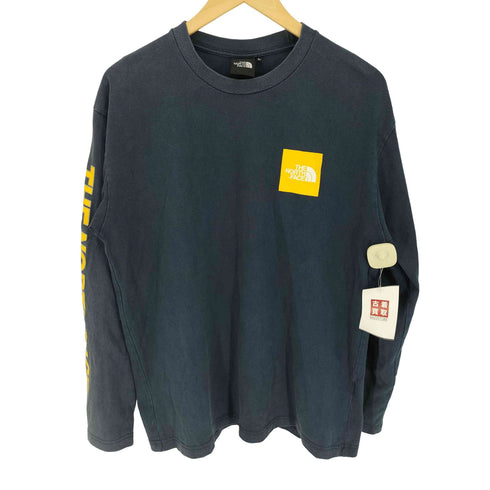 ザノースフェイス THE NORTH FACE L/S Square Logo Sleeve Tee ロングスリーブスクエアロゴスリーブティー メンズ import:L