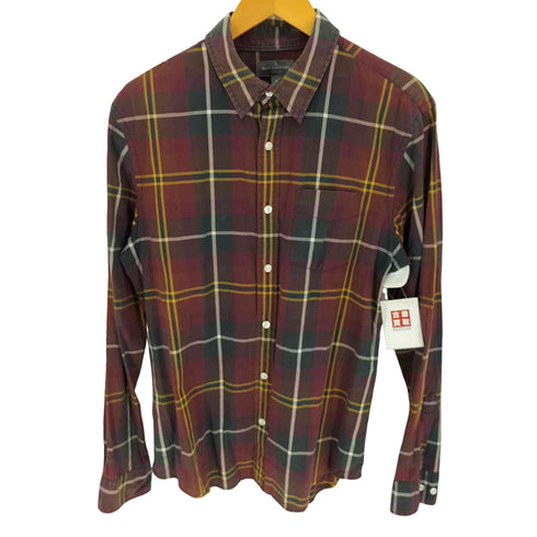 エルエルビーン シグネチャー L.L.Bean SIGNATURE SLIM FIT チェック レギュラーカラー L/S シャツ メンズ import:M