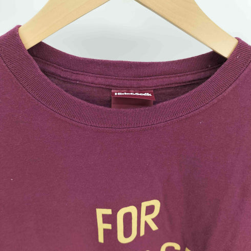 ハイドアンドシーク HIDE AND SEEK For H.S プリント S/S Tシャツ メンズ JPN:L
