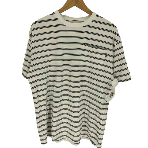 ハイドアンドシーク HIDE AND SEEK ボーダー ポケット S/S Tシャツ メンズ import:XL