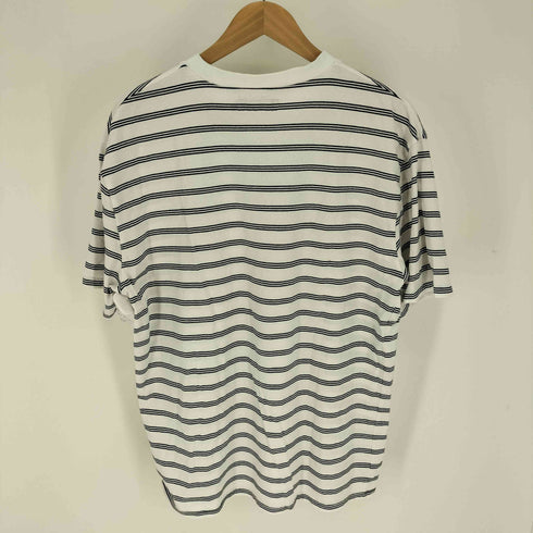 ハイドアンドシーク HIDE AND SEEK ボーダー ポケット S/S Tシャツ メンズ import:XL
