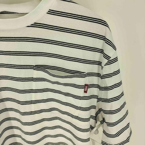 ハイドアンドシーク HIDE AND SEEK ボーダー ポケット S/S Tシャツ メンズ import:XL