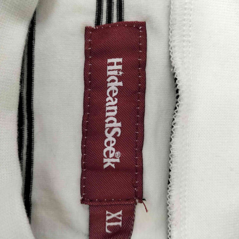 ハイドアンドシーク HIDE AND SEEK ボーダー ポケット S/S Tシャツ メンズ import:XL