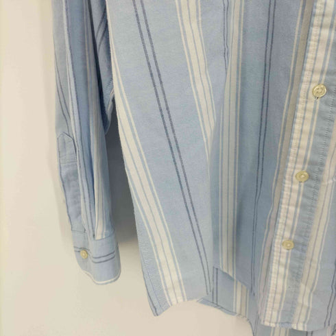 ポロラルフローレン POLO RALPH LAUREN ストライプ柄 ポニー刺繍オックスフォード長袖シャツ BDシャツ メンズ M