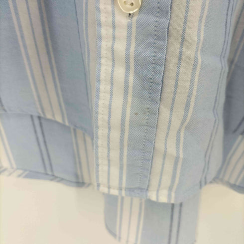 ポロラルフローレン POLO RALPH LAUREN ストライプ柄 ポニー刺繍オックスフォード長袖シャツ BDシャツ メンズ M