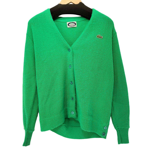 アイゾッドラコステ IZOD LACOSTE 70-80s 糸巻きタグ アクリルカーディガン メンズ