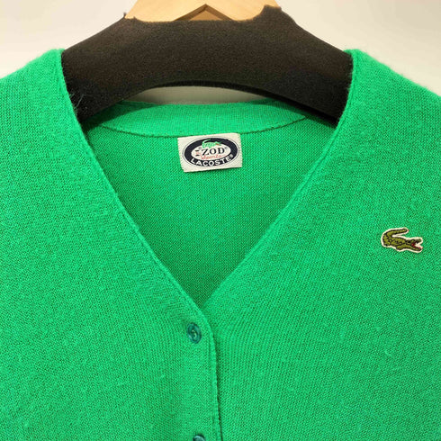 アイゾッドラコステ IZOD LACOSTE 70-80s 糸巻きタグ アクリルカーディガン メンズ