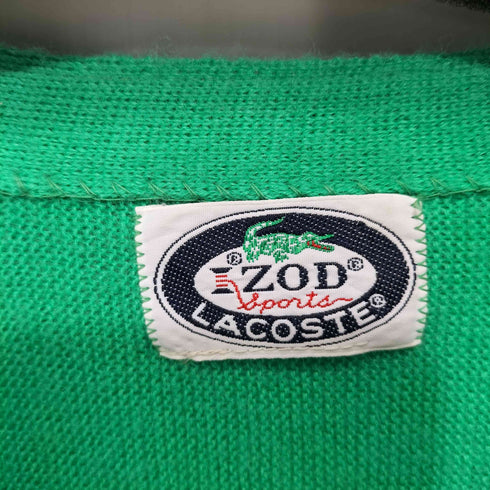 アイゾッドラコステ IZOD LACOSTE 70-80s 糸巻きタグ アクリルカーディガン メンズ
