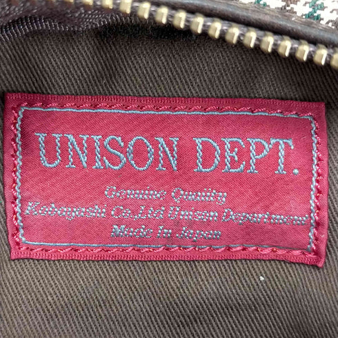 unison dept レザー使いウエストポーチ レディース
