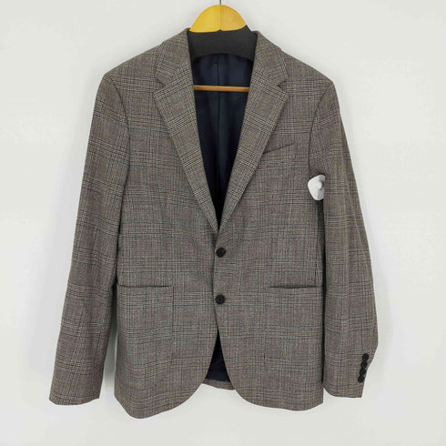 ザラ ZARA グレンチェック2Bテーラードジャケットパンツセットアップ メンズ EUR:46