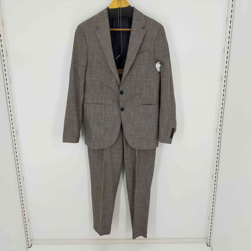 ザラ ZARA グレンチェック2Bテーラードジャケットパンツセットアップ メンズ EUR:46