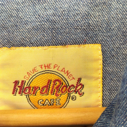 ハードロックカフェ Hard Rock Cafe デニムウエスタンシャツ メンズ import:L