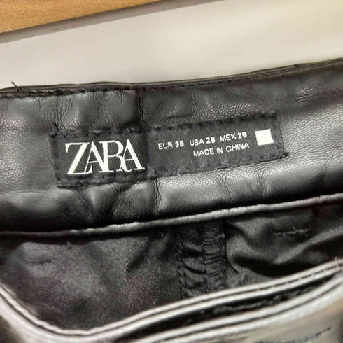 ザラ ZARA フェイクレザースキニーパンツ メンズ FR:36-38
