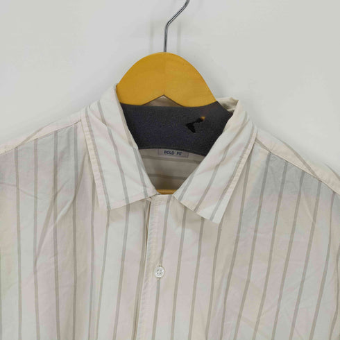スティーブンアラン Steven Alan UTTER STRIPE OPEN COLLAR SHIRT ストライプ開襟シャツ メンズ import:XL