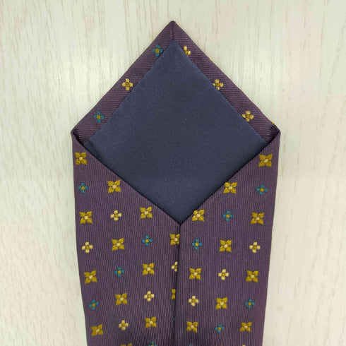 メーカーズシャツカマクラ Makers Shirt 鎌倉 総柄シルクネクタイ メンズ