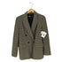 ザラ ZARA チェック ダブルブレストテーラードジャケット レディース import:XS