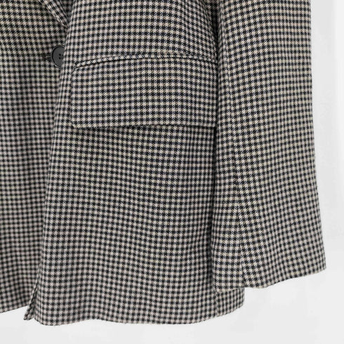 ザラ ZARA チェック ダブルブレストテーラードジャケット レディース import:XS