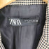 ザラ ZARA チェック ダブルブレストテーラードジャケット レディース import:XS