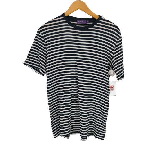 ラルフローレンパープルレーベル RALPH LAUREN PURPLE LABEL MADE IN USA コットンボーダーS/S TEE メンズ JPN:M