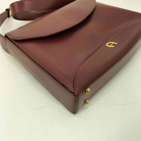 アイグナー AIGNER リアルレザー フロントロゴショルダーバッグ レディース